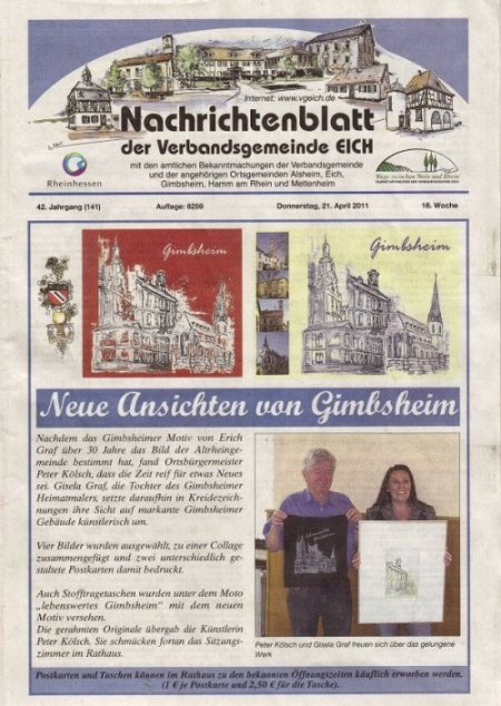 Graf von Gimbsheim Designs Neue Ansichten von Gimbsheim von Gisela Graf